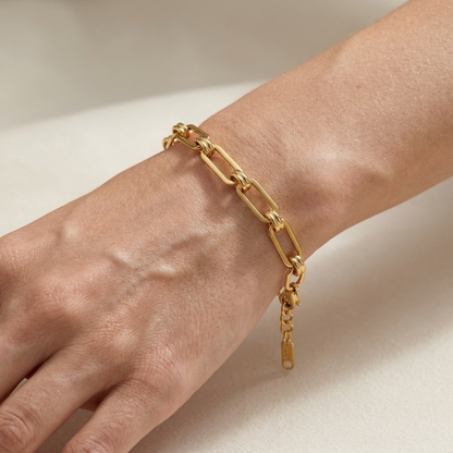 Riza – Pulsera Paperclip con Estilo Minimalista