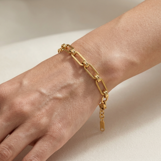 Riza – Pulsera Paperclip con Estilo Minimalista