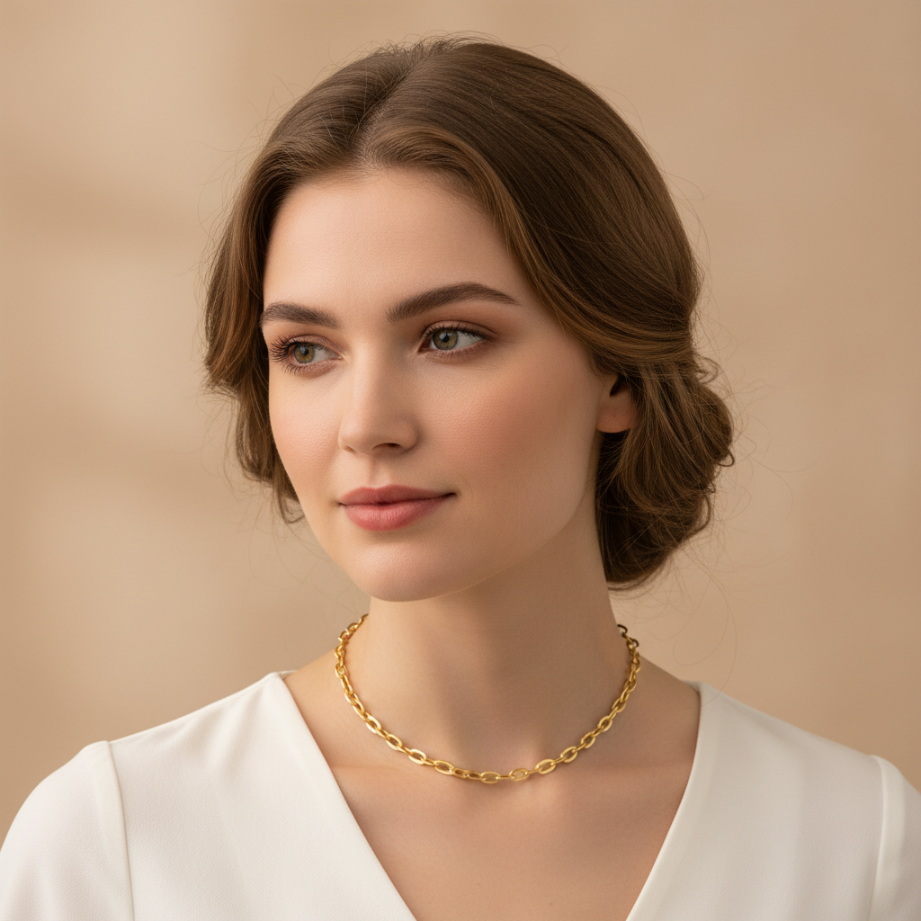 Elea – Collar Simple de Acero Titanio