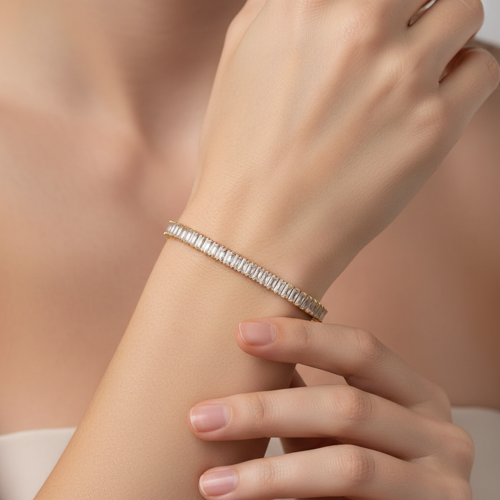 Miranda – Pulsera Zirconia Baño Diamantado