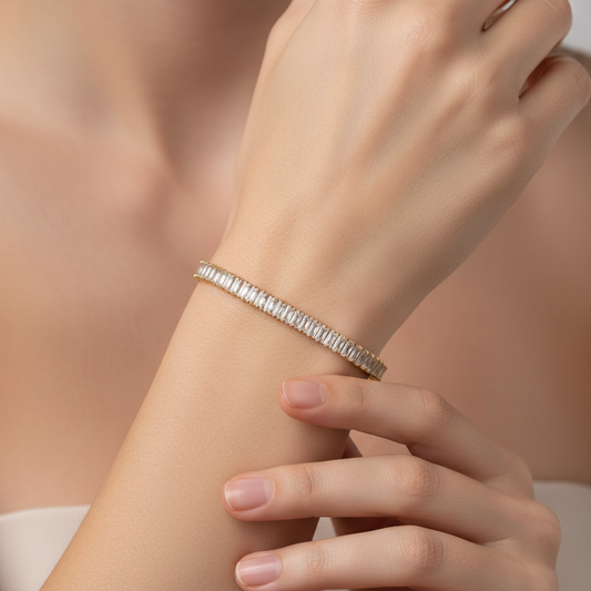 Miranda – Pulsera Zirconia Baño Diamantado