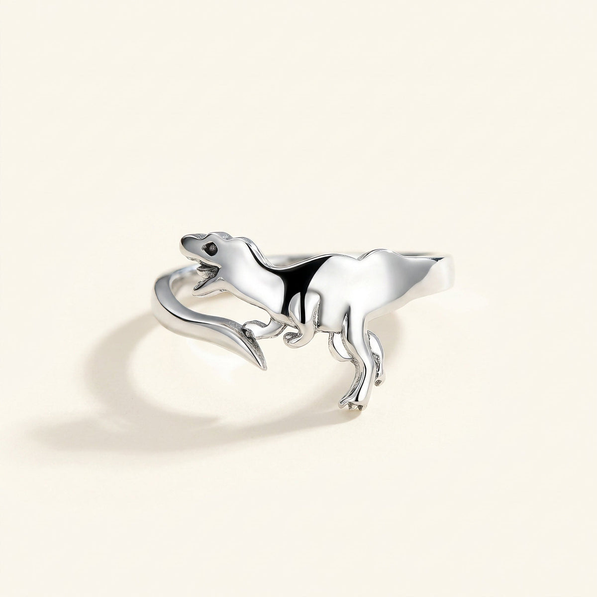 Anillo de Dinosaurio Ajustable con Diseño Abierto