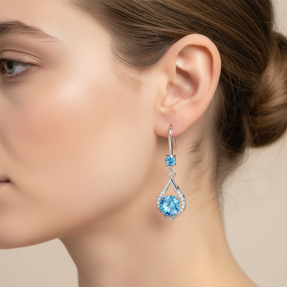 Sienna – Pendientes de Gota de Agua