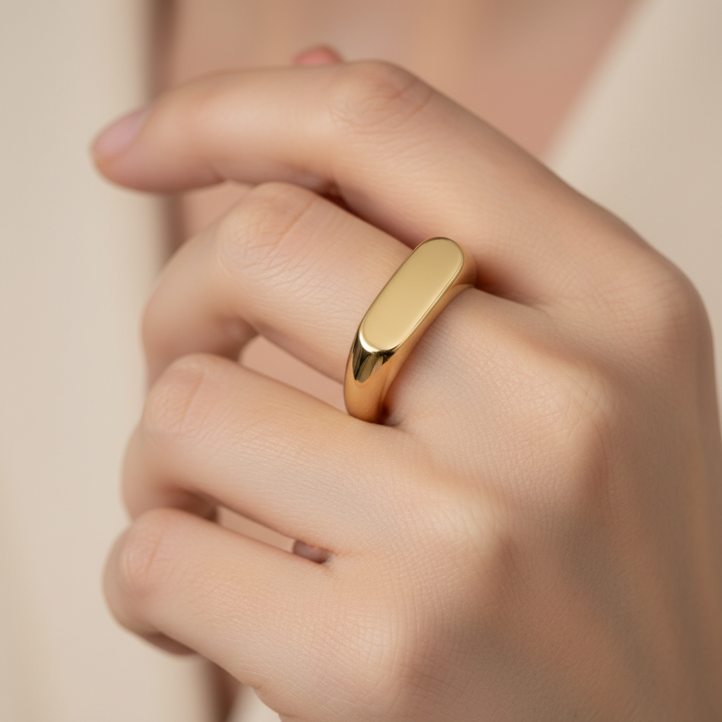 Naori – Anillo Acero Titanio Minimalista