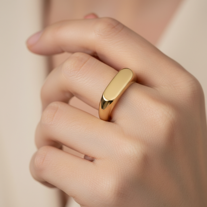 Naori – Anillo Acero Titanio Minimalista