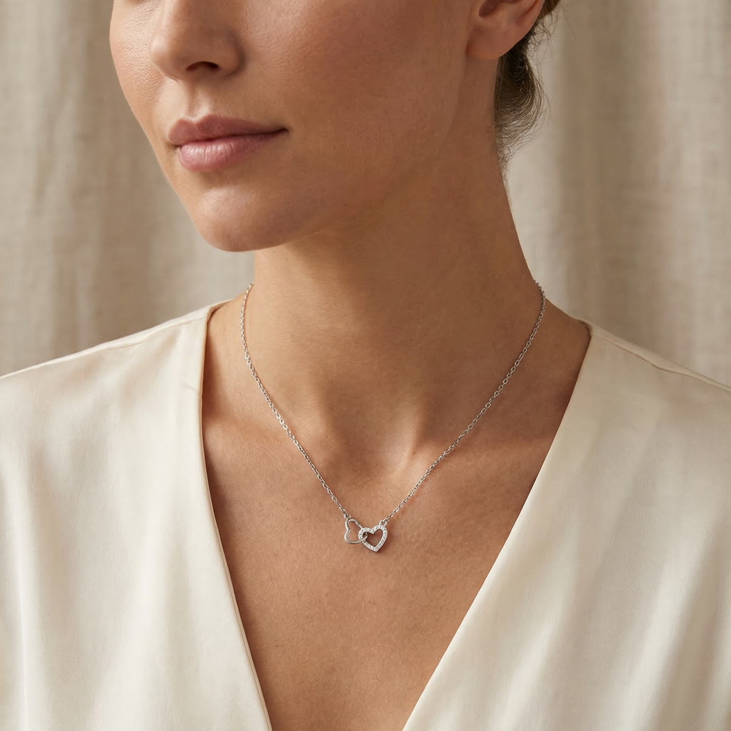 Chlesea – Collar de Eslabones Corazón Elegante