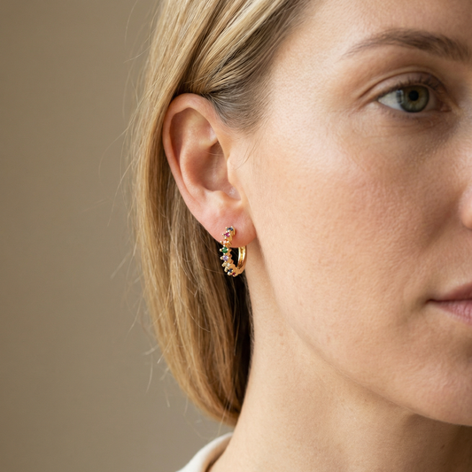 Katara – Pendientes Geométricos Redondos