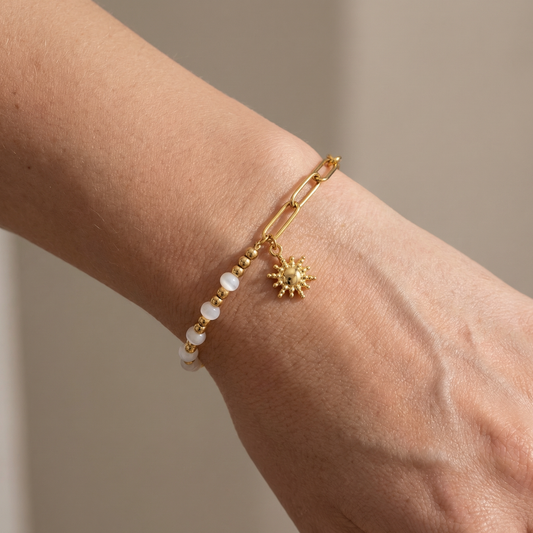 Solara – Pulsera Sueño de Girasol Elegante