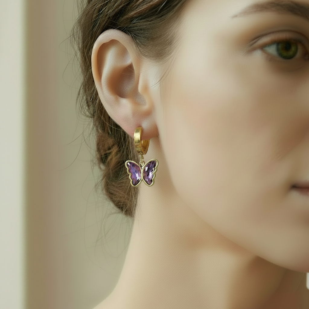 Gianne – Pendientes Mariposa Colgantes Elegantes