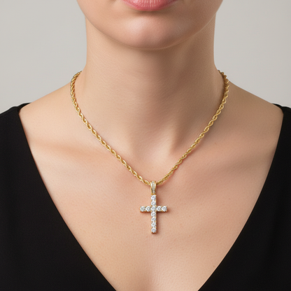 Adriana – Collar de Oro Chapado con Circonita Estilo Chic