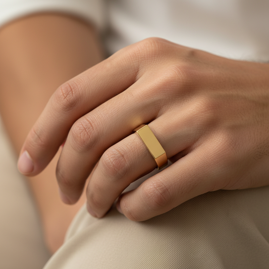 Dario – Anillo de Acero Inoxidable Brillante