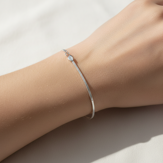 Sofia – Pulsera Cadena Serpiente Plata