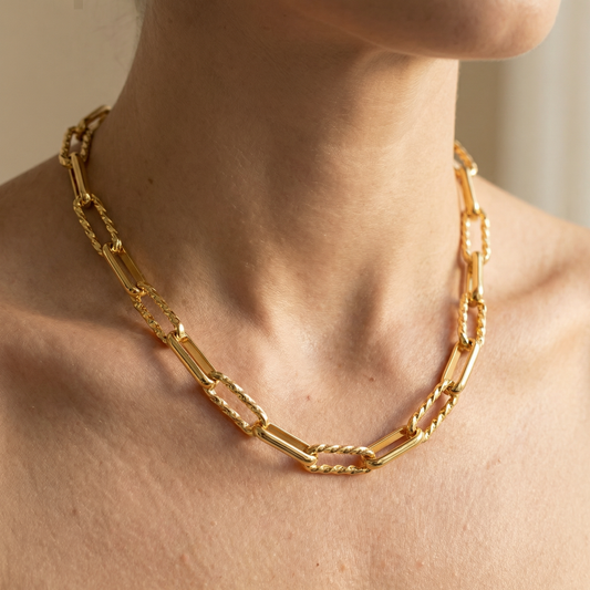 Lisa – Collar Cadena Tipo Clip Elegante