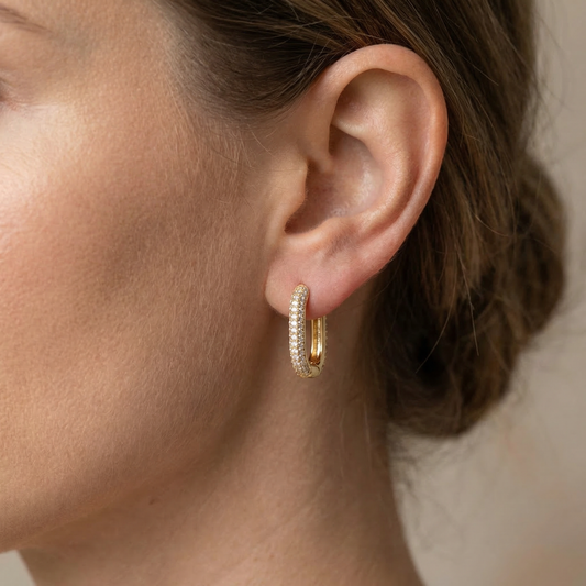 Isabelle – Pendientes Aro Rectangular