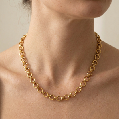 Shaina – Collar Cadena Dorada