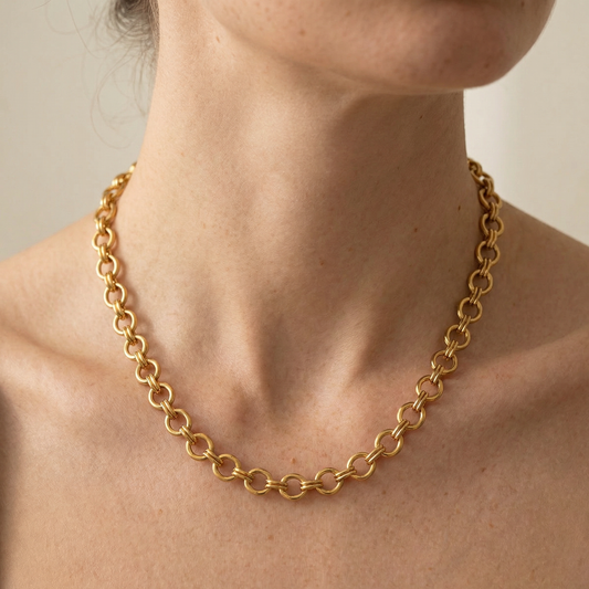 Shaina – Collar Cadena Dorada