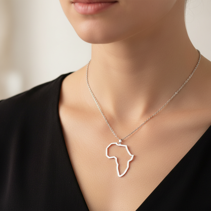 Amara – Collar Contorno de África