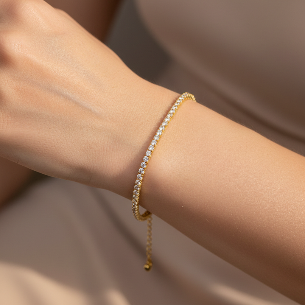 Cher – Pulsera de Zirconia Elegante