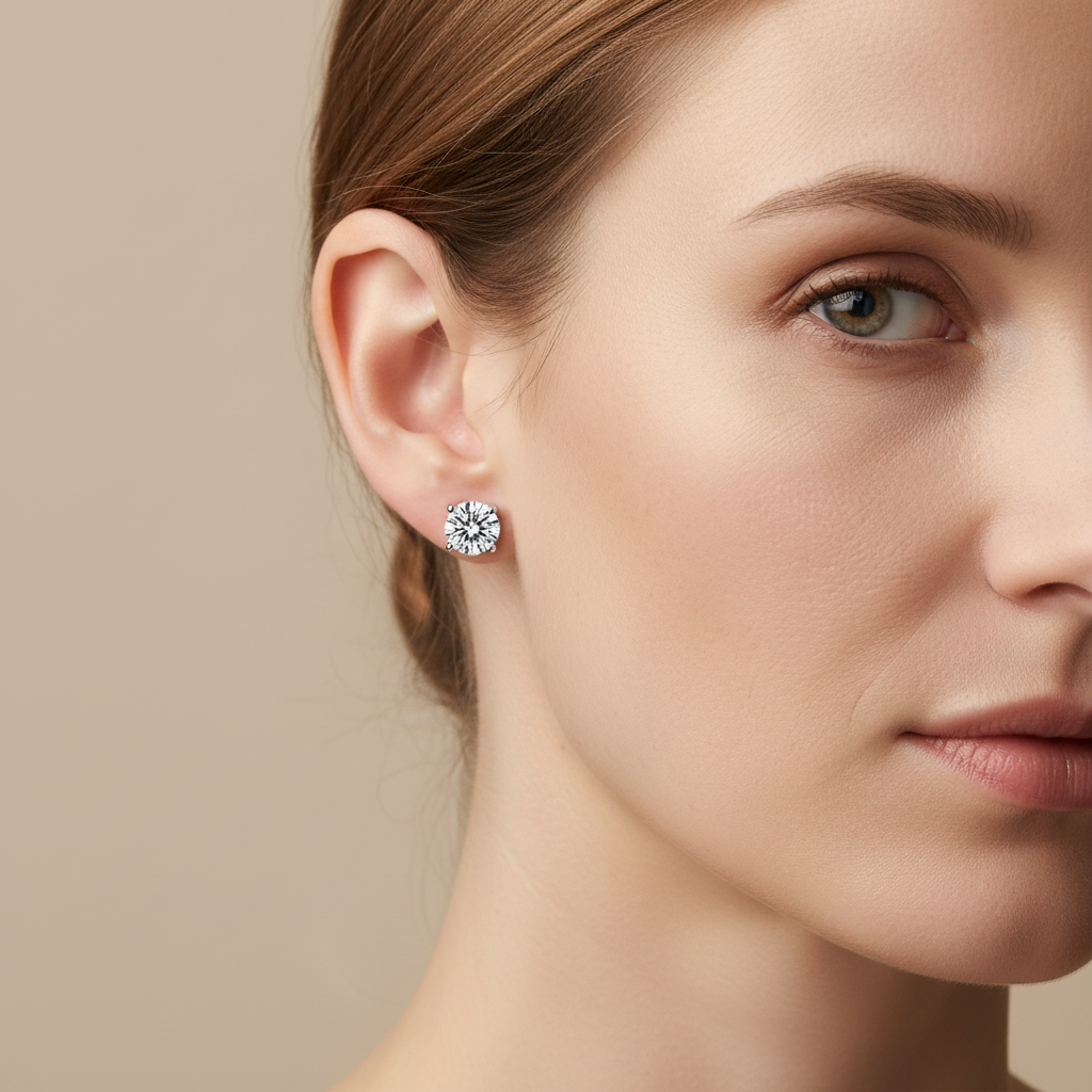 Michelle – Pendientes Plateados Elegantes