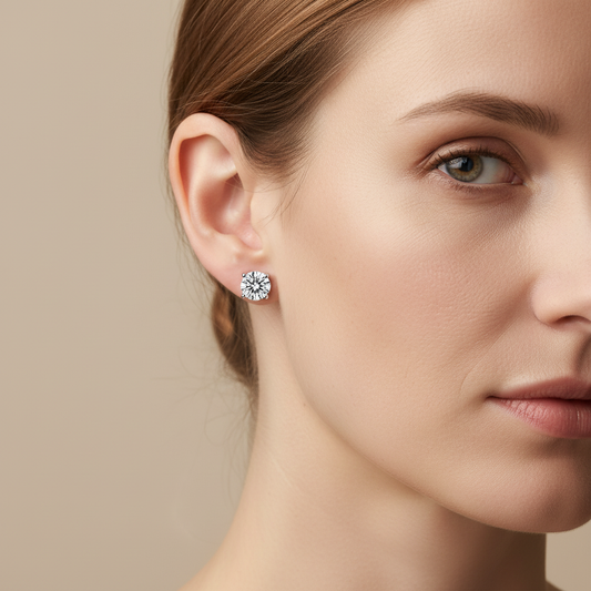 Michelle – Pendientes Plateados Elegantes