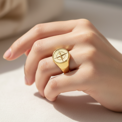 Marina – Anillo Náutico con Diseño de Ancla