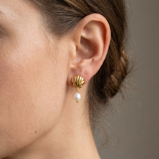 Kathryn – Pendientes Concha Elegantes