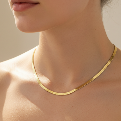 Naomie – Collar Choker Malla Serpiente