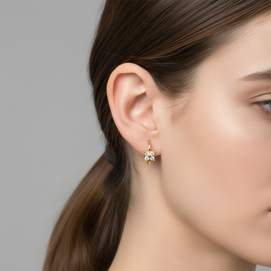 Karla – Pendientes de Diamante Minimalistas