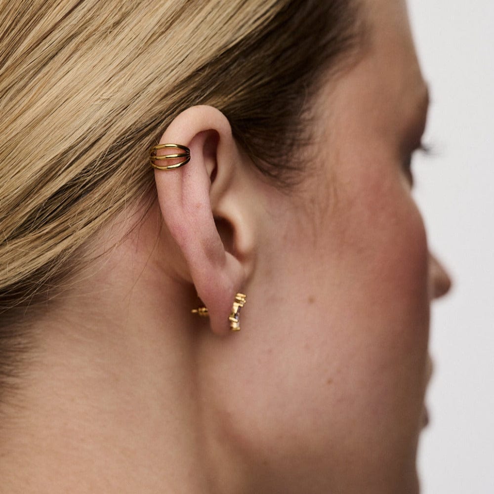 Amanda – Pendientes Aros Triple Fila