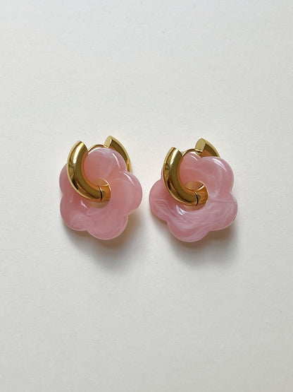 Aros Donut Charme Rosa Blume