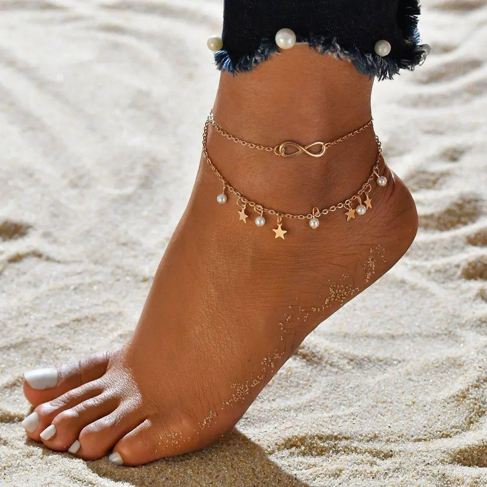 Lunara – Tobillera Pulsera de Brillo Eterno