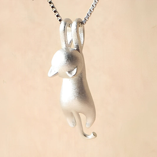 Mina – Collar Gatito Jugador en Plata 925