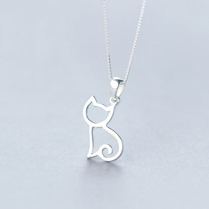 Colgante de Gato Adorable - Collar Hueco