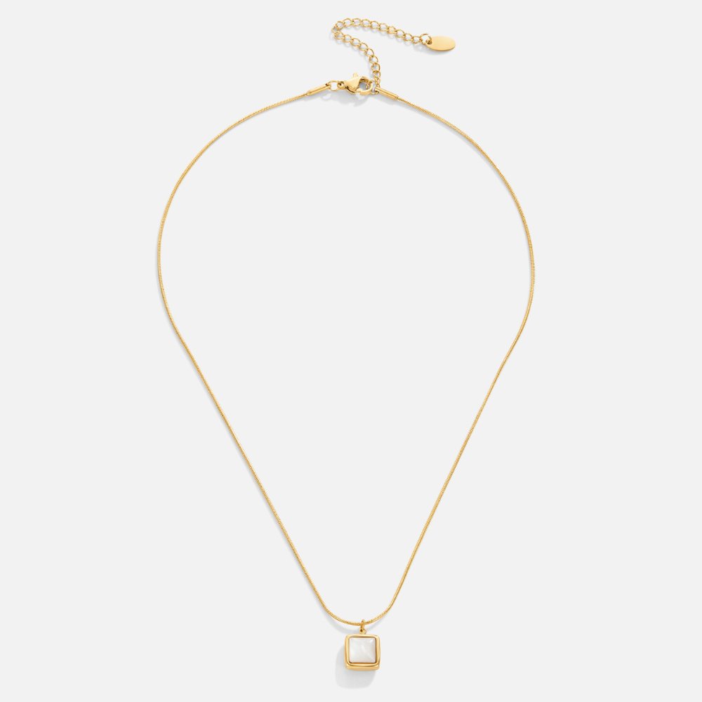 Riva - Collar con colgante de piedra lunar