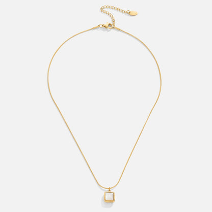 Riva - Collar con colgante de piedra lunar