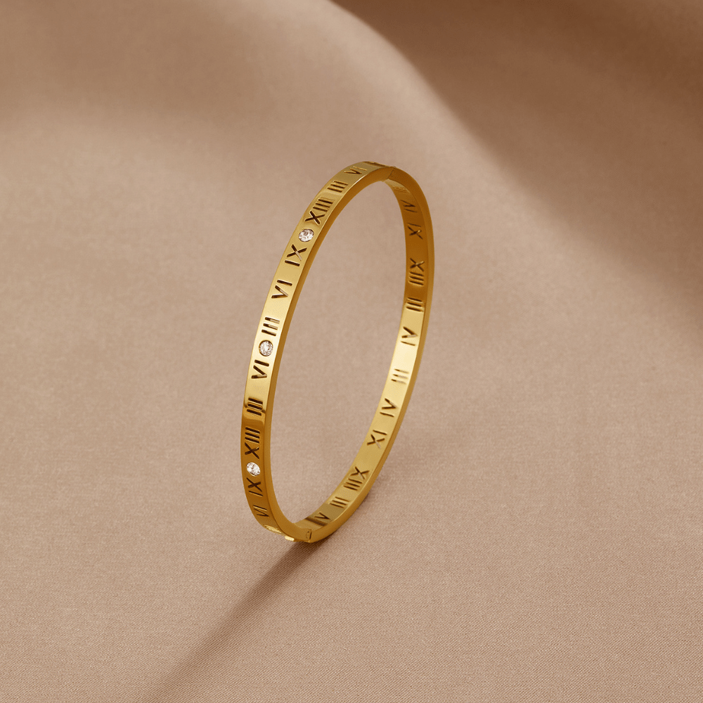 Vanya – Pulsera Rígida Oro 18K Brillante