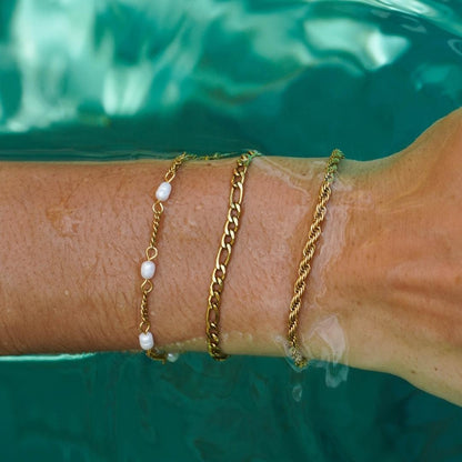 Calvi – Pulsera de Cadena Trenzada Dorada