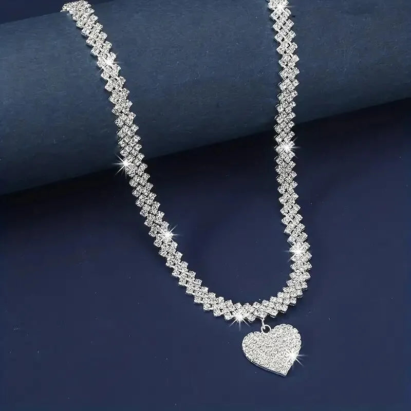 Collar de tenis doble con incrustaciones de circonia