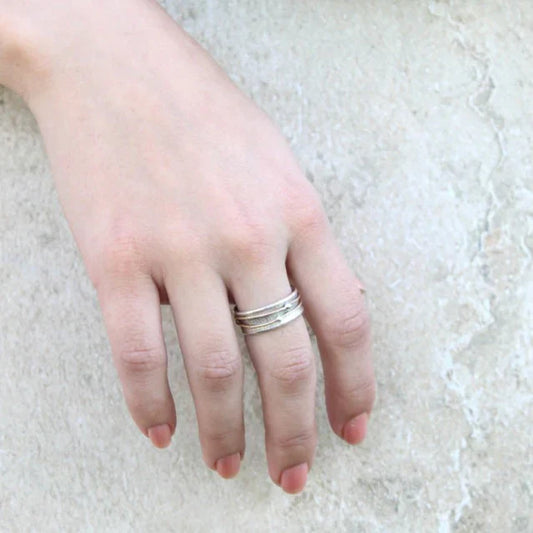 Shane – Anillo Plateado con Acabado Dorado Superpuesto