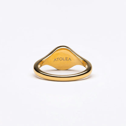 Solana – Anillo Sello con Diseño de Sol