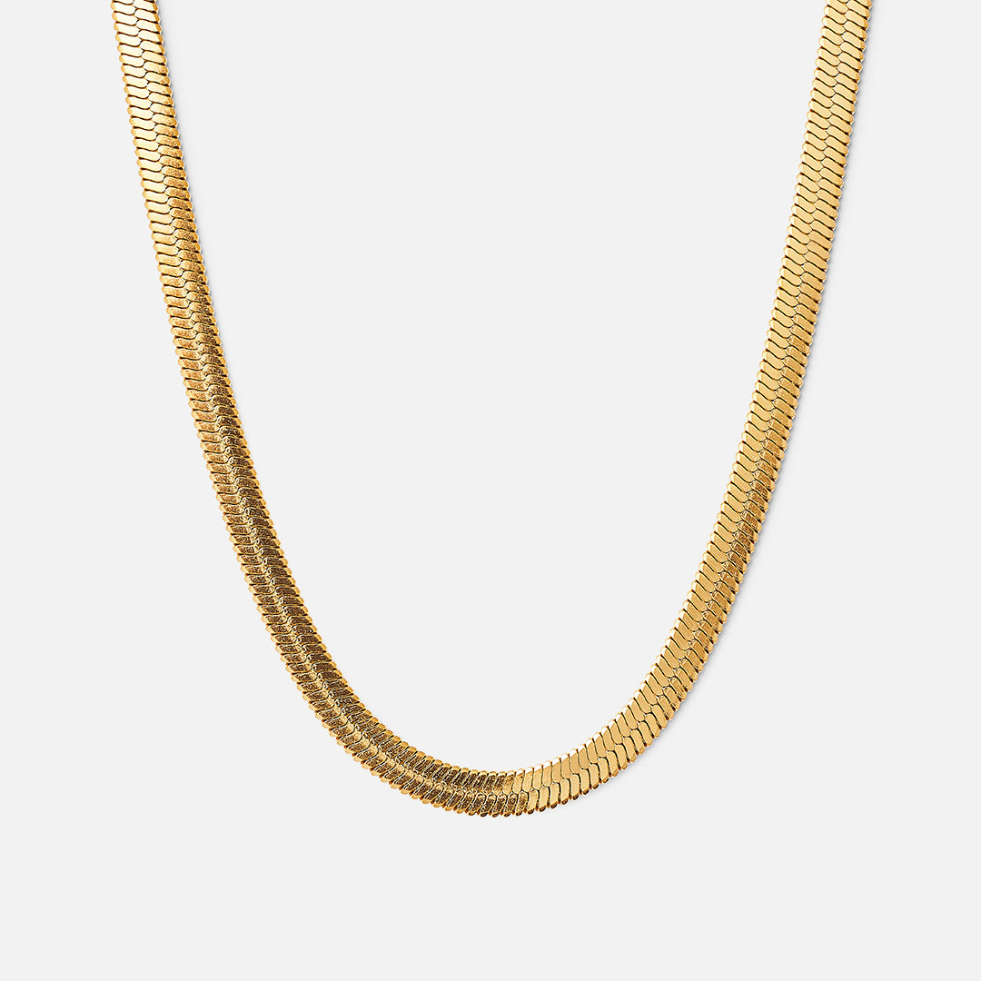 Riko – Collar Choker Serpiente en Acero Inoxidable