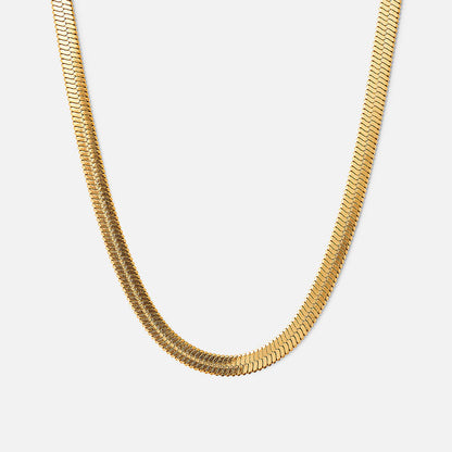 Riko – Collar Choker Serpiente en Acero Inoxidable