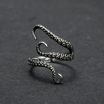 Thalassa – Anillo Tentáculo de Pulpo Ajustable