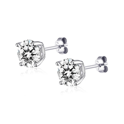 Michelle – Pendientes Plateados Elegantes