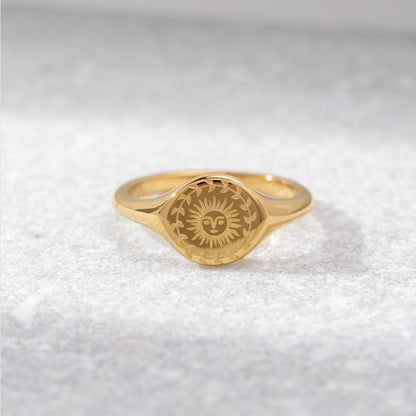 Solenne – Anillo Solsticio Dorado