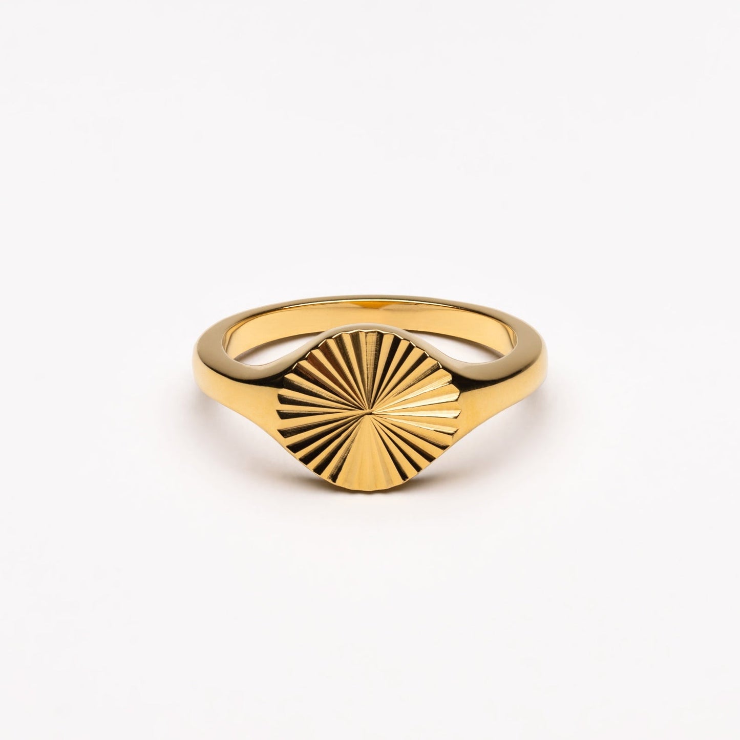 Solana – Anillo Sello con Diseño de Sol