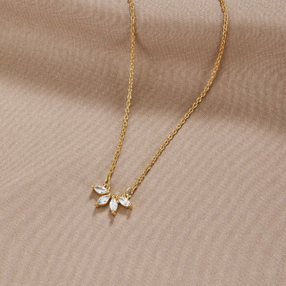 Tiffany – Collar Colgante Hoja en Cristal