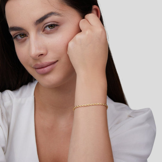 Althea – Pulsera Torcida Dorada