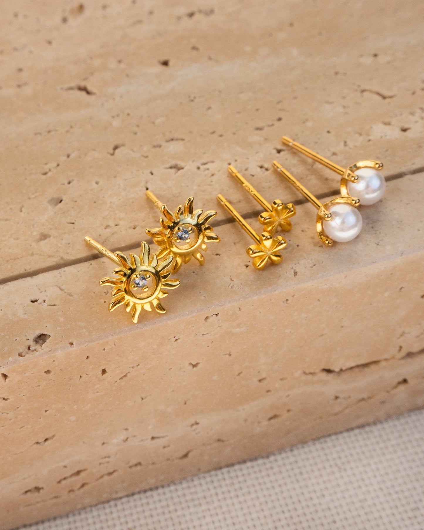 Monica - Mini Flores Pendientes