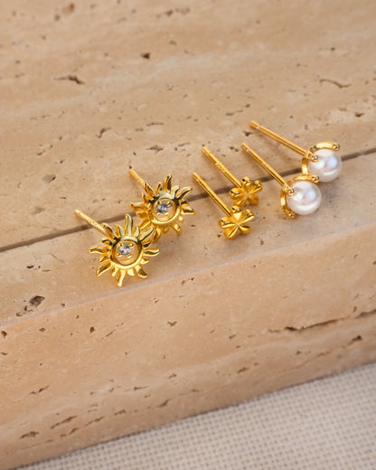 Monica - Mini Flores Pendientes